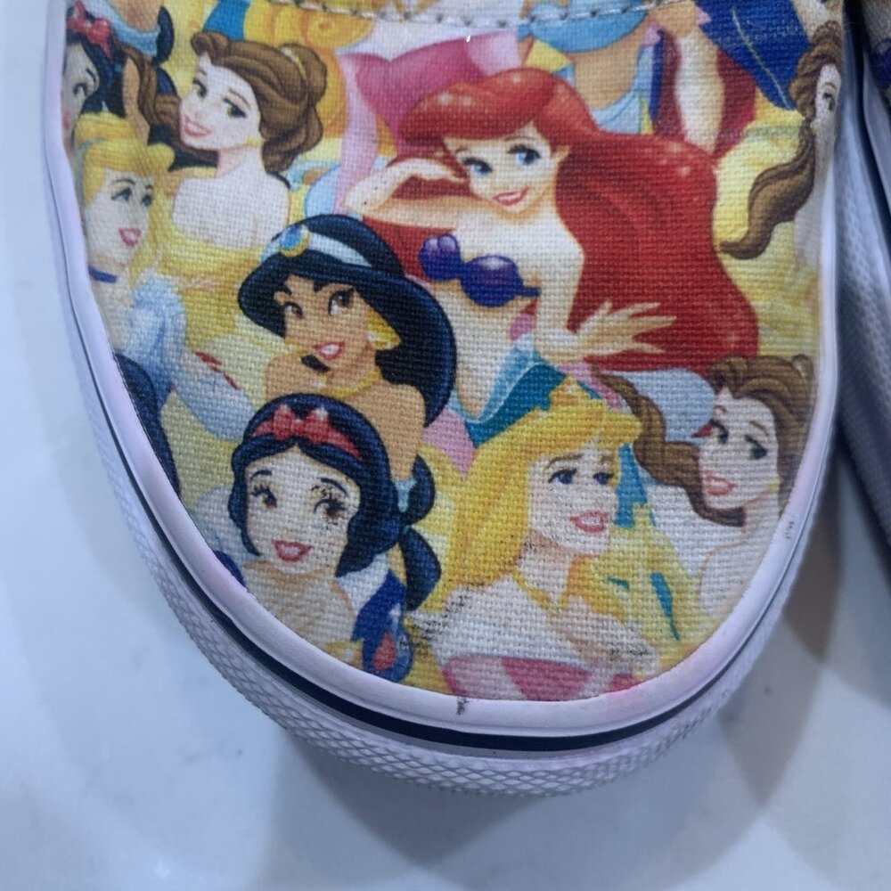 Vans Disney Princess Lace Up Tennis Shoes Sneakers Limited Edition Size 8.0